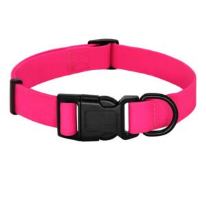 Waterproof PVC Dog Collar Anti-Dirt and Easy to Clean for Small, Medium, and Large Dogs