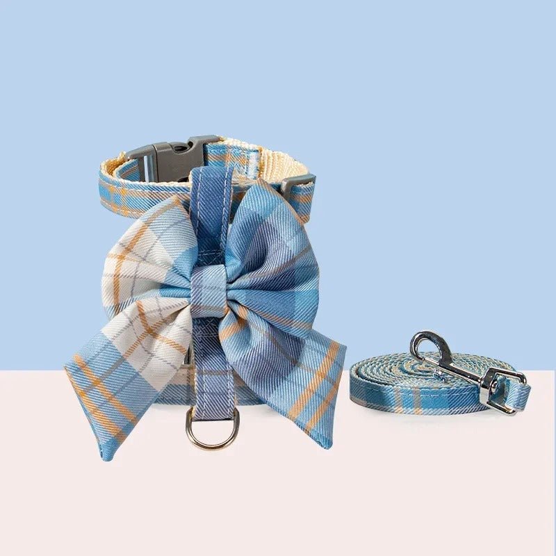 Cute Pet Harness with Bowknot and Traction Rope - Image 3