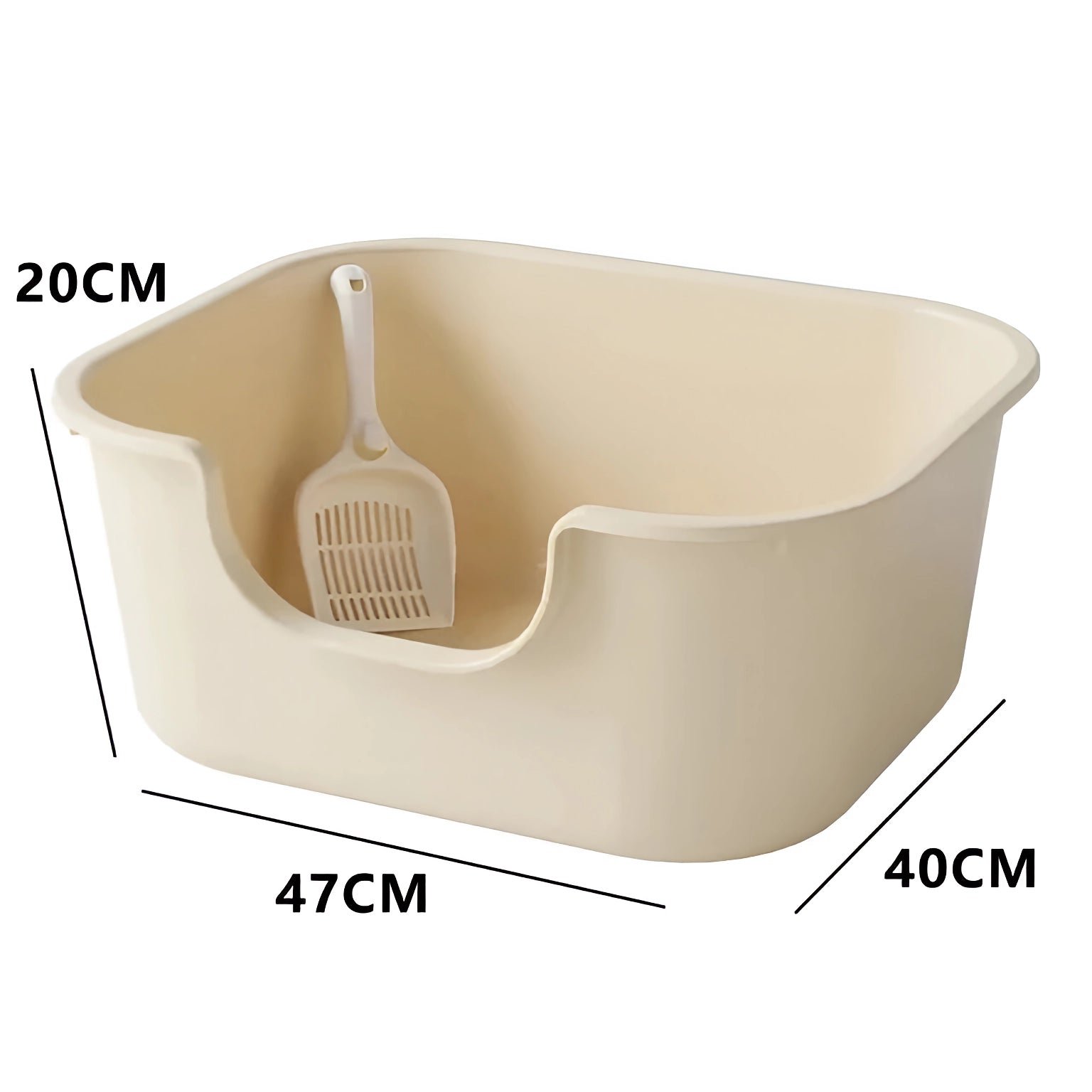 Leak Proof Cat Litter Basin – Giant Style Anti-Splash Open Cat Litter Box for Training and Toilet Use - Image 2