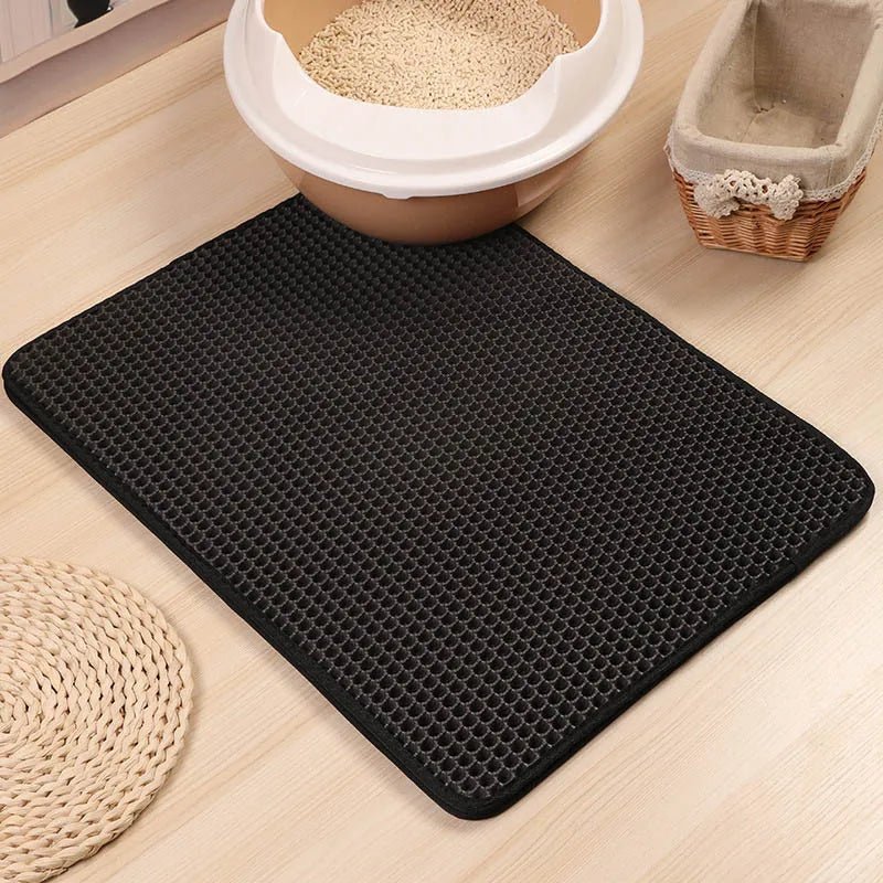Foldable Waterproof Cat Litter Mat – Double-Layer EVA Litter Catcher - Image 2
