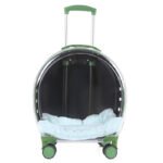 Transparent & Translucent Pet Trolley Backpack for Cats & Small Dogs