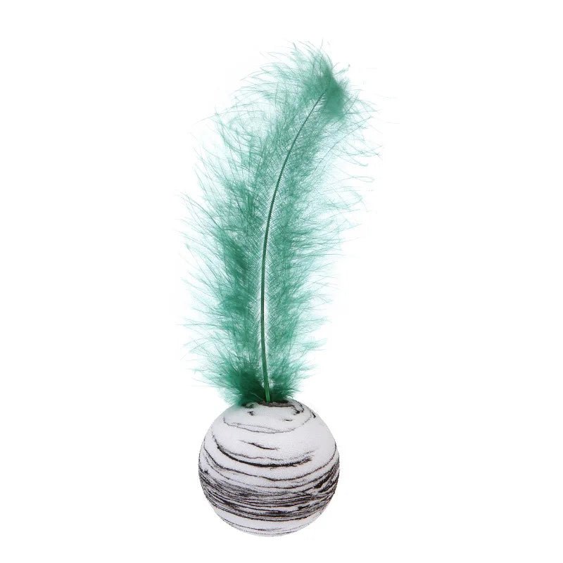 Striped Ball Interactive Cat Training Toy - Image 2
